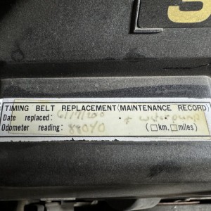 20240330 - Old Timing Belt Sticker