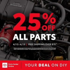 Toyota Parts Center Online Deal