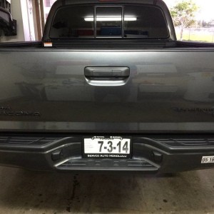 Blacked out emblems and cargo divider