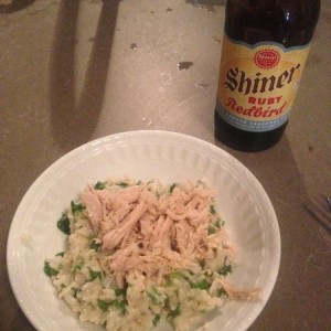 Pork with cilantro and lime rice