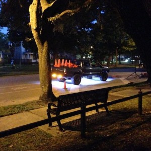 Setting up a 5k in the heights.
