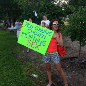 Saw this at the start of the 5k. :)