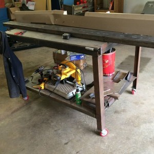 Casters are on. It sits at 44.5" now. Perfect height for me.