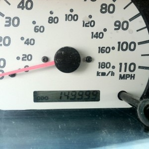 Just parked in the driveway