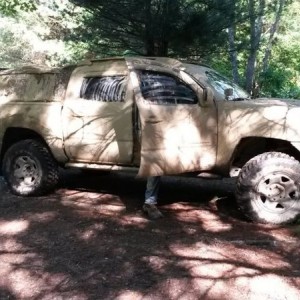 Finally at the campsite and the mud has solidified