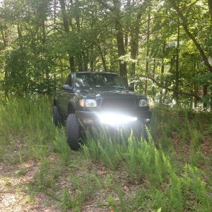 The green machine with new light in it's surroundings