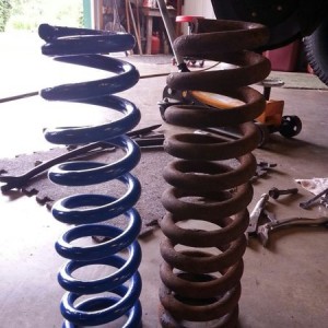 ProComp coil out. OME 885x in. Should ride nicer.