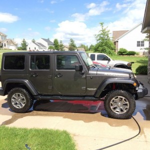 Mom got a rancho 2.5" lift. New coils and shocks. It rides pretty nice