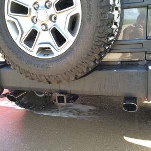 And borla black chrome dual exhaust.