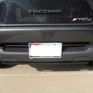 True No Drill License Plate Bracket Front