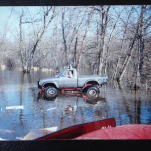 '83 yota in Passaic river