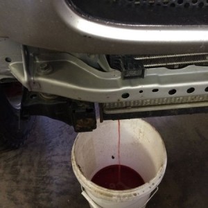 My truck is bleeding.