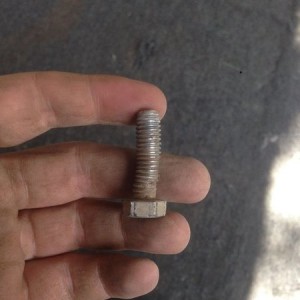 3/8" SS bolt