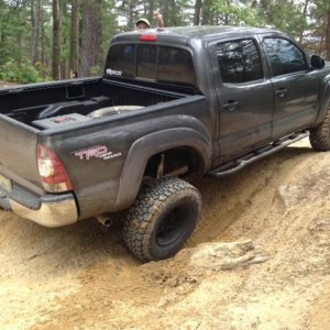 Some flexing.