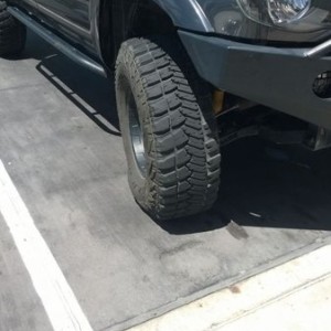 Sweet, magically deflating tire