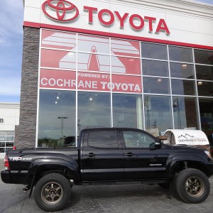 17" Konig Countersteer Type X Matte Bronze on 2014 Tacoma Black