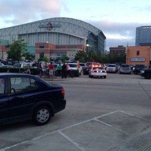 Critical Mass douche bags getting tickets for running the red light.