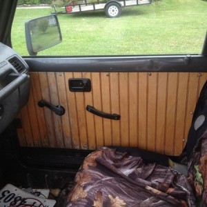 New custom wood interior