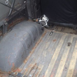 Custom rod holders on driver and passenger side