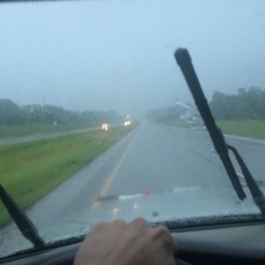 1" hail on the way and tornado watch issued.