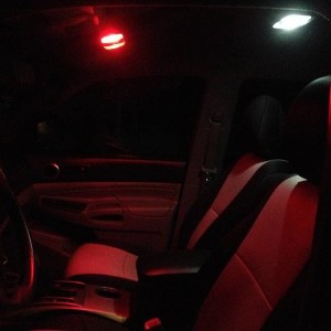 new red and white interior L.E.D's