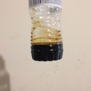 Emptied the oil catch can after 3,982 miles