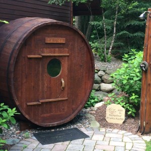 Hittin the sauna.