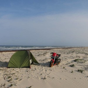 My Buell on North Padre Island