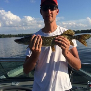 I caught our biggest northern. Caught 5 other small ones too.