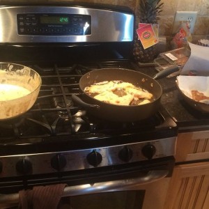Fried fish for lunch.