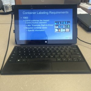 OSHA training all morning.