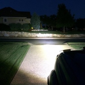 Headlights and 20 inch LED_on