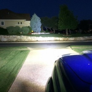 Headlights 20 inch and 40 inch LED_on