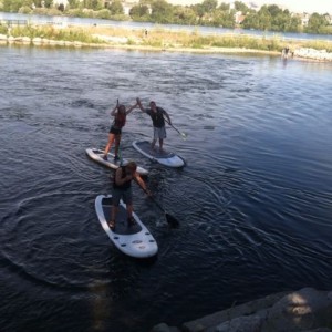Stand up paddle boarding today! It was a blast, 3 hour float.