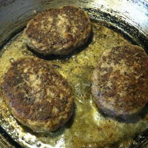 Budget supper. Salisbury steaks.