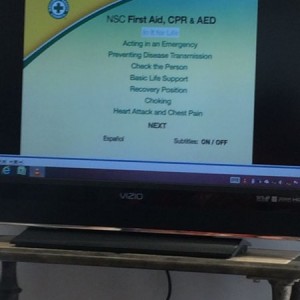 Another 7 hours of training. Got me out of the heat though!