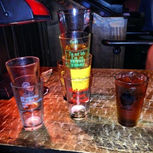 Pint night with the gang #freeglassware