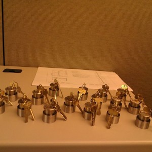 Amazed people trust a manufacturer for final keying of high security locati