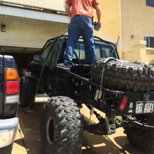 Washing all the trucks today. Thinking about clay barring mine lol
