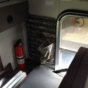 Molle panel in the camper, sweet!