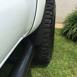 Modified front mud flap