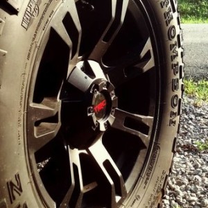 satin black wheels 9x17 rebel racing ebay trd center mickey thomoson m/t mt