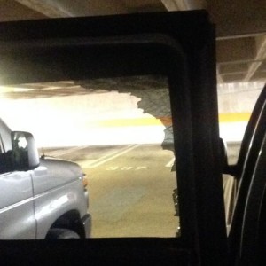 Blew out the side window going down the highway this morning somehow :mad: