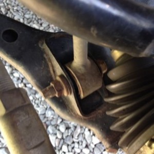 Not a great pic but that lower shock bushing doesn't look good.