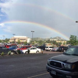 A taco at the end of a double rainbow...WHAT DOES IT MEAN?! :D