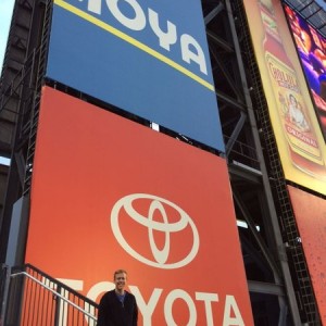 Representing Toyota at the NY Mets game.
