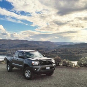 My Tacoma on the Columbia River Gorge