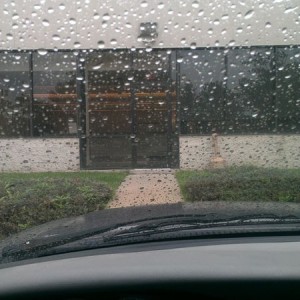 As soon as I get in my truck to go home and work outside. LOL.
