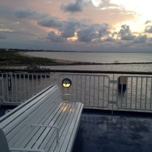 Ferry ride back to Jersey.