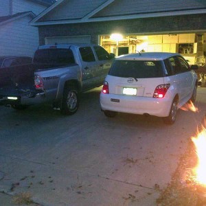 2014 Tacoma TRD with 2006 Scion xA